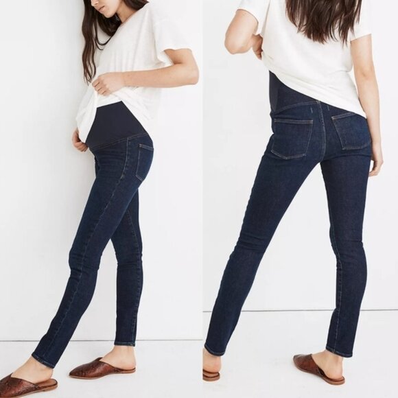 Maternity Over-the-Belly Skinny Jeans in Orland Wash - Picture 1 of 10
